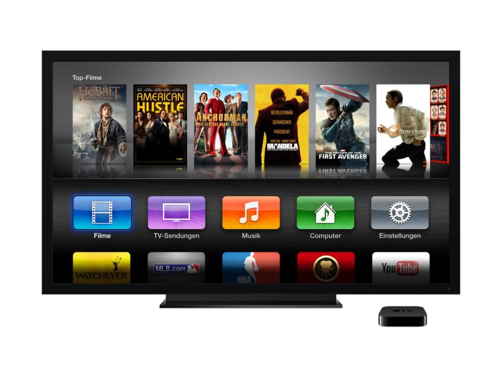 APPLE TV MD199FD/A (3. Generation) Multimediaplayer, Schwarz