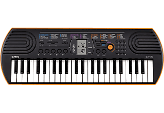 CASIO SA76 - Musikinstrument (Schwarz/orange)