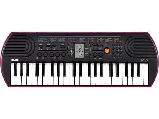 CASIO SA78 - Musikinstrument (Schwarz/pink)