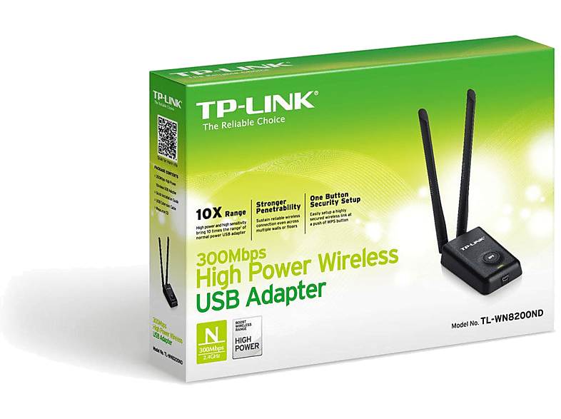 TP-LINK TL-WN8200ND 300 Mbps High Power Kablosuz USB Adaptör_4