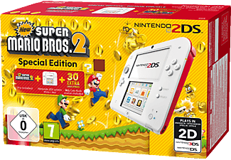 2DS WHITE+SUPER MARIO BROS 2 - Spielekonsole - Weiß, Rot