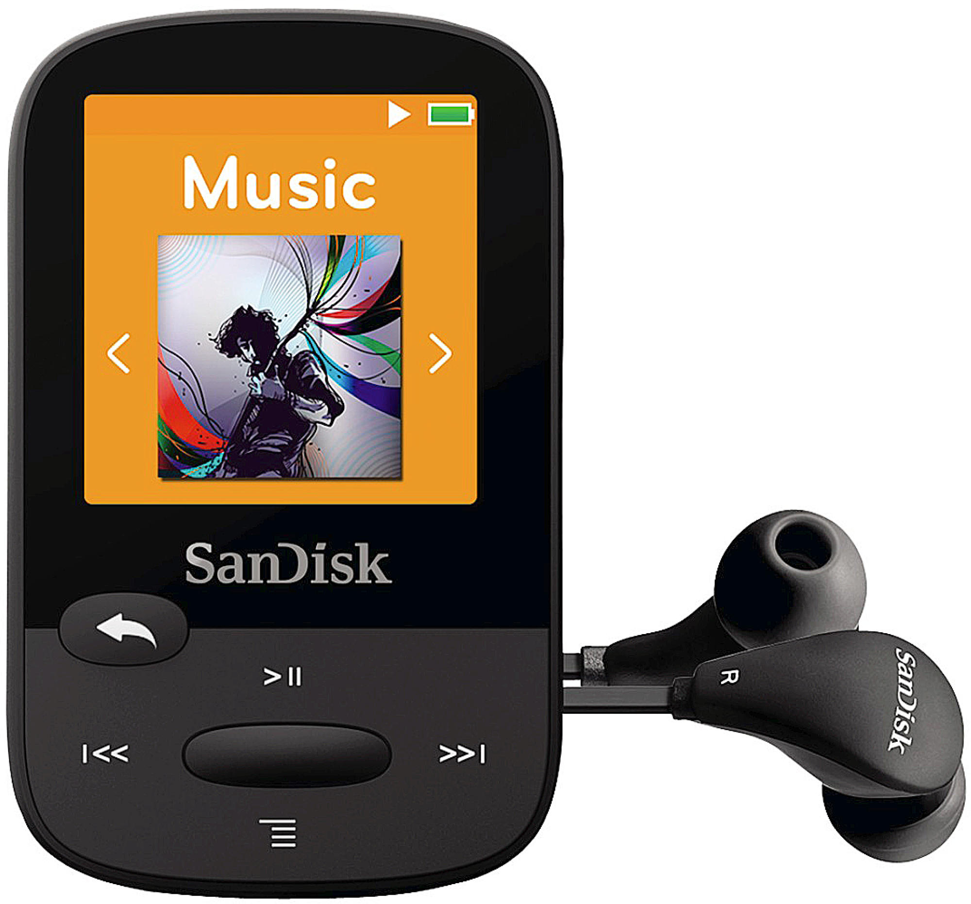 SANDISK SanDisk Clip Sport Mp3-Player (8 GB, Schwarz)