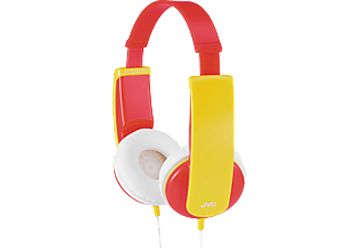 JVC HA-KD5 - Cuffie per bambini  (On-ear, Rosso/Giallo)