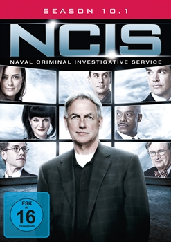 NCIS DVD-Cover mit Mark Harmon. Andere Darsteller in kleineren Bildschirmen. Titel und Staffelinfo oben.