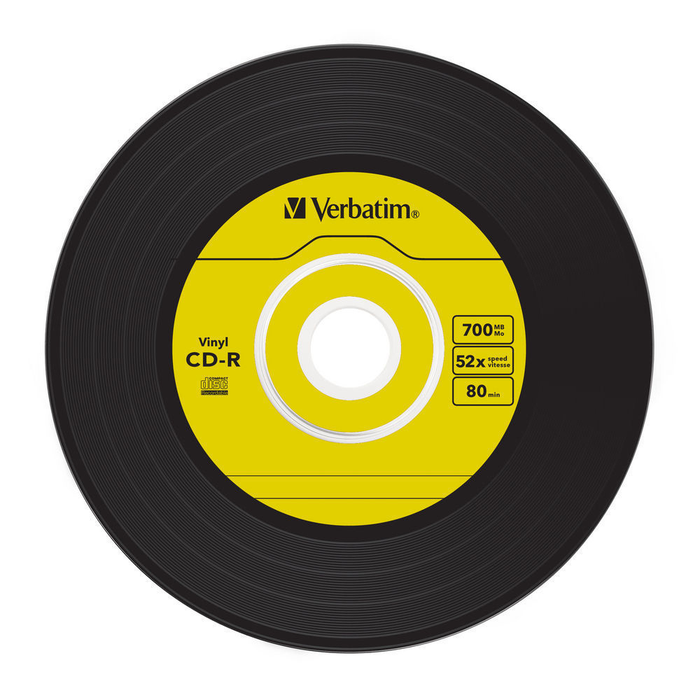 VERBATIM VINYL SLIM Rohling 700MB CD-R 52X 43426