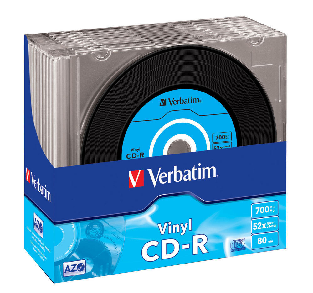 VERBATIM 43426 SLIM 52X VINYL CD-R 700MB Rohling