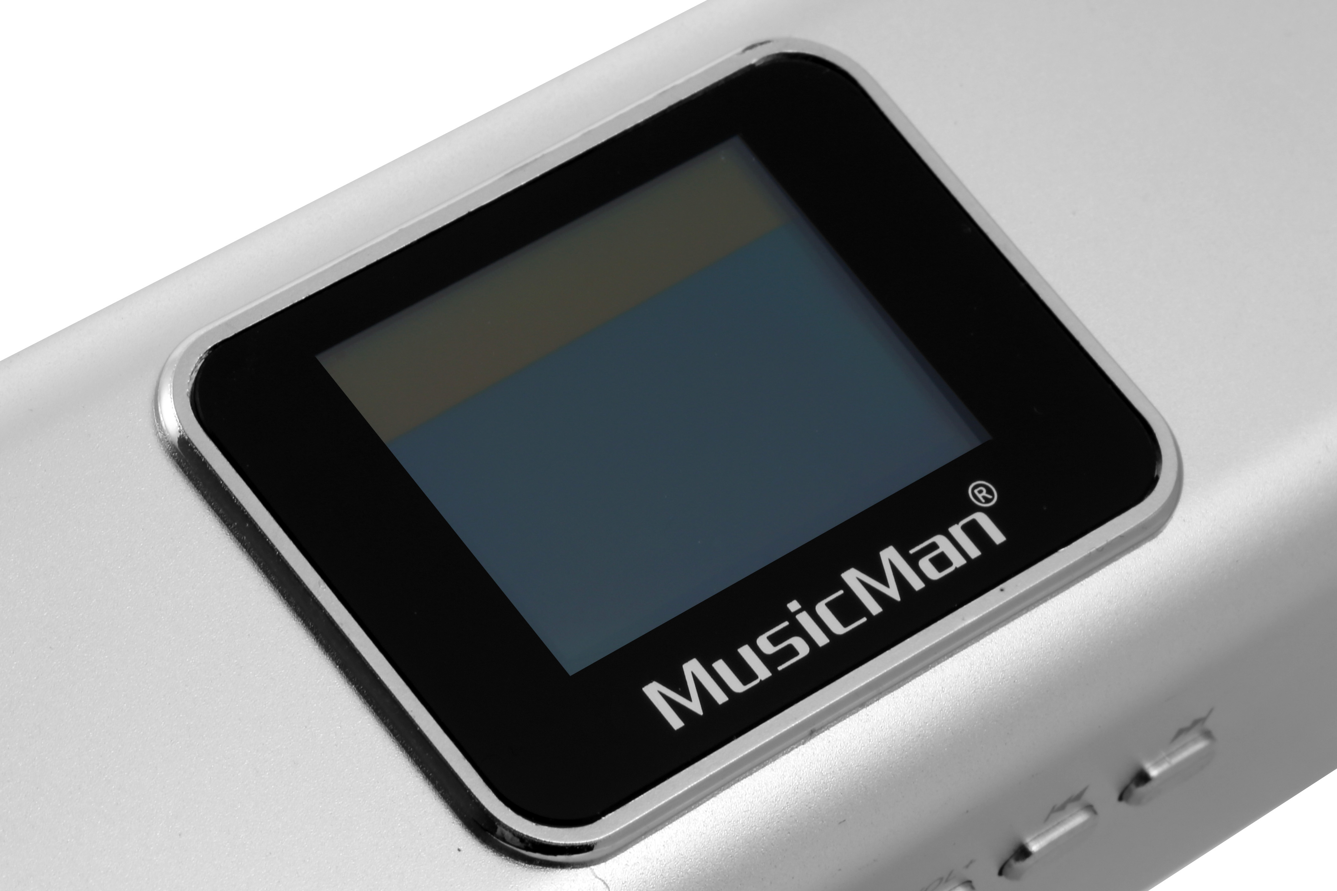 TECHNAXX MusicMan MA Display Soundstation Lautsprecher, Silber