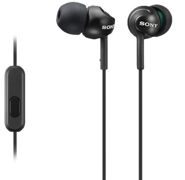 SONY MDR-EX110APB mikrofonos fülhallgató, fekete