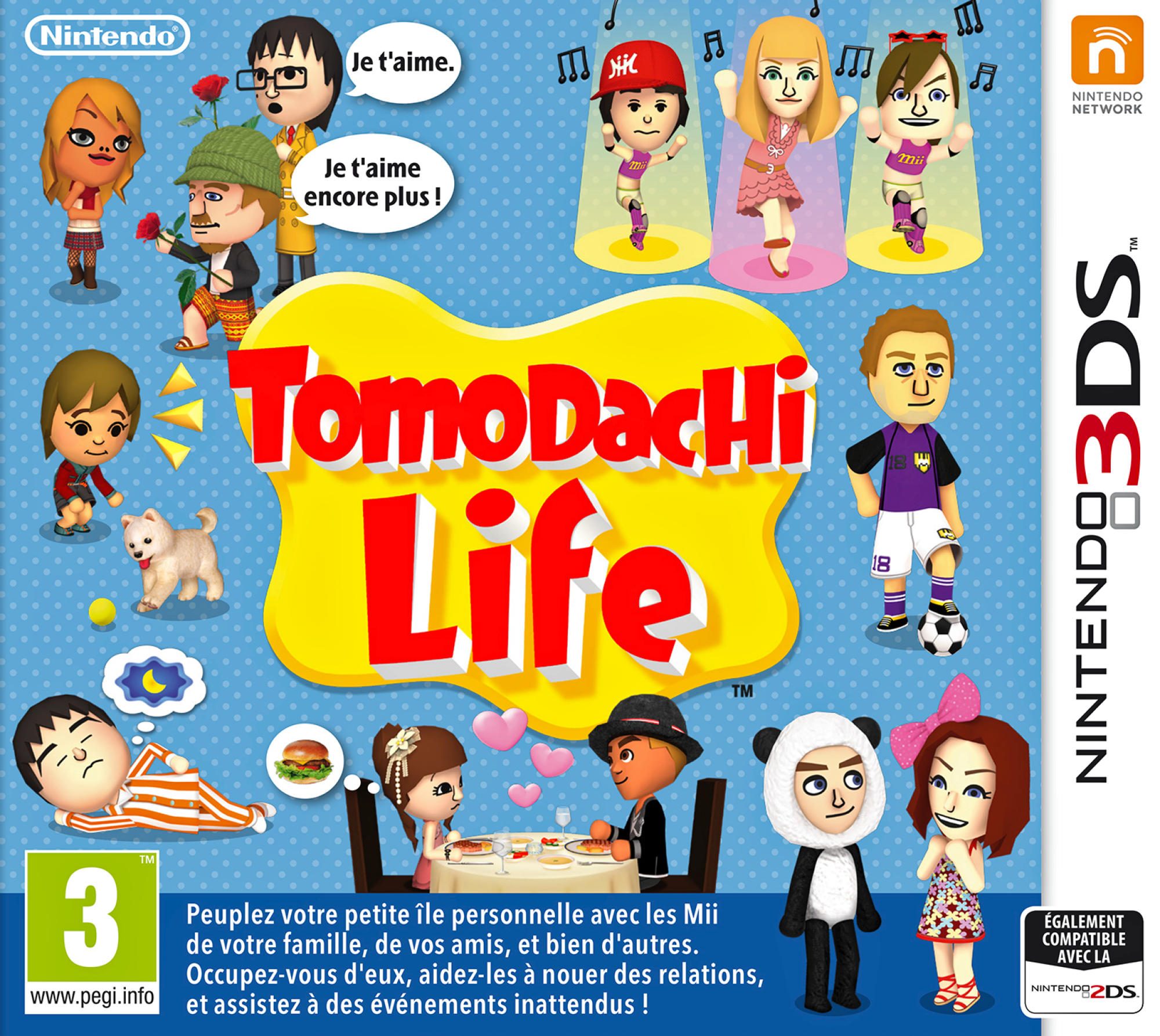 Consola - Nintendo - 2DS, Roja y Blanca + Tomodachi Life (Preinstalado)