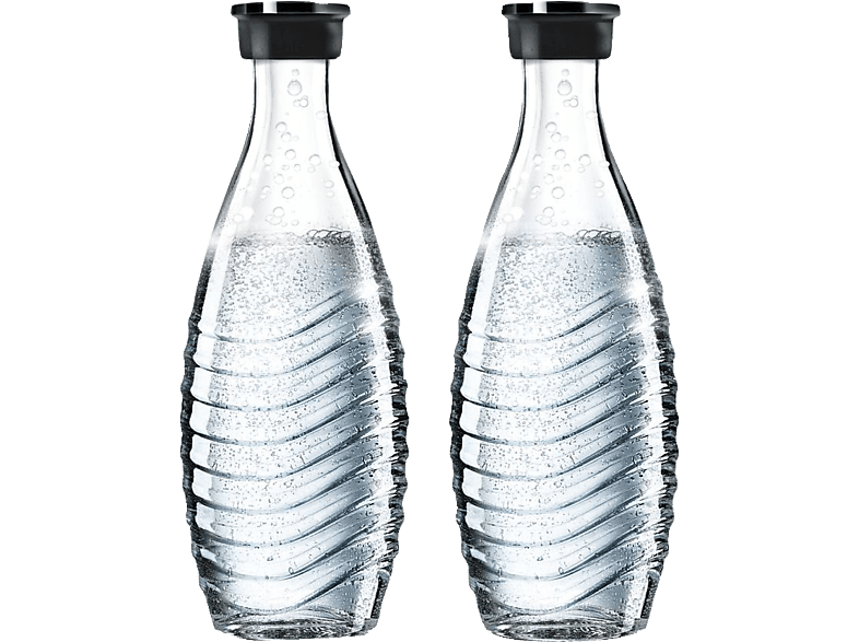 Sodastream Spülmaschinenfeste Glaskaraffe, 2-er Pack