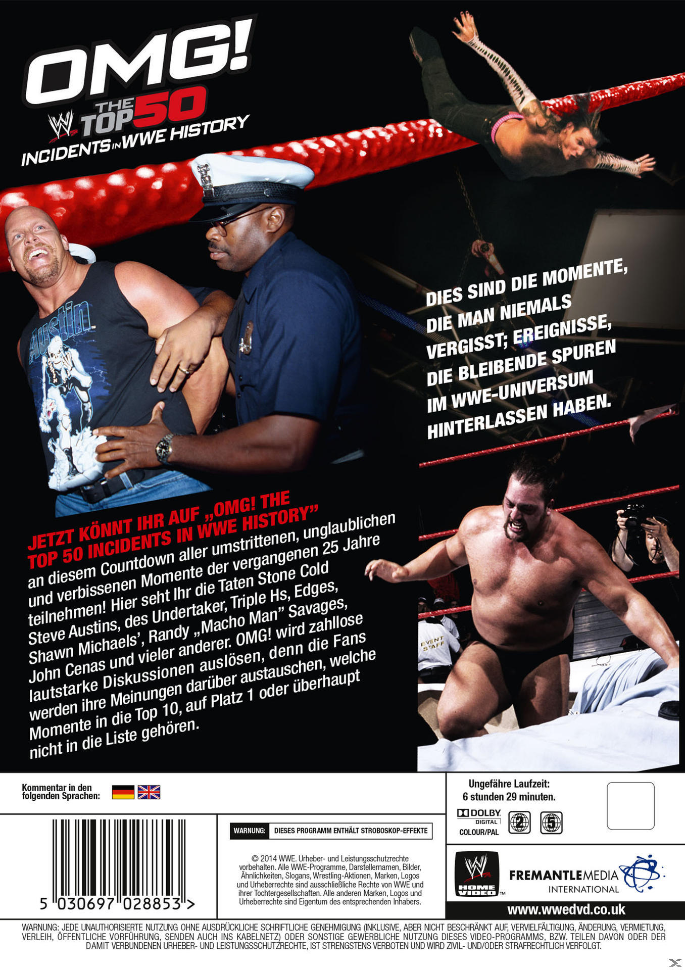 WWE DVD-Cover mit Wrestling-Action. Wrestler und Text sind sichtbar.
