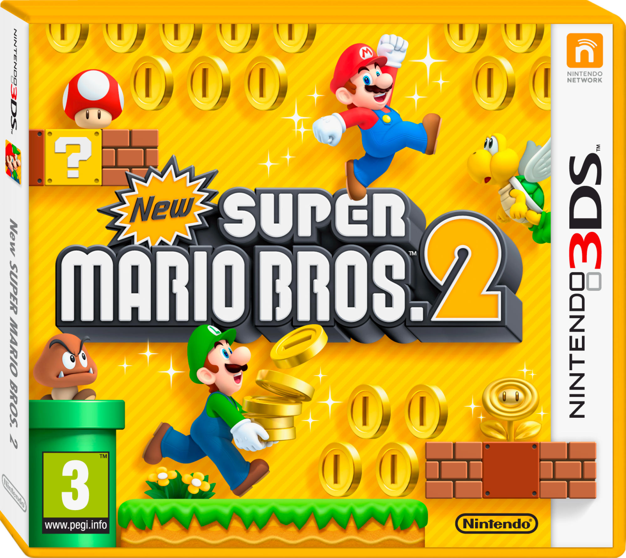 Consola - Nintendo 2DS, Azul + Juego New Super Mario Bros. 2 (Preinstalado)