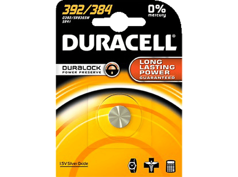 DURACELL Zilver oxide 392/384-batterij