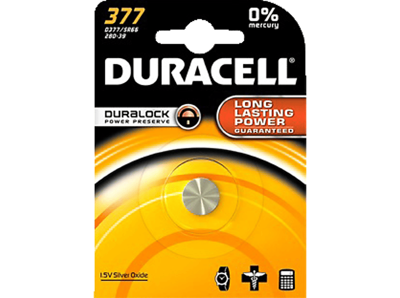 DURACELL Zilver oxide 377-batterij