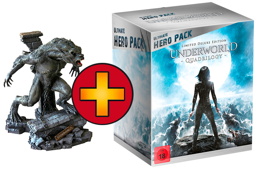 Underworld 1-4 (Ultimate Hero Pack inklusive 23 cm Figur) Blu-ray
