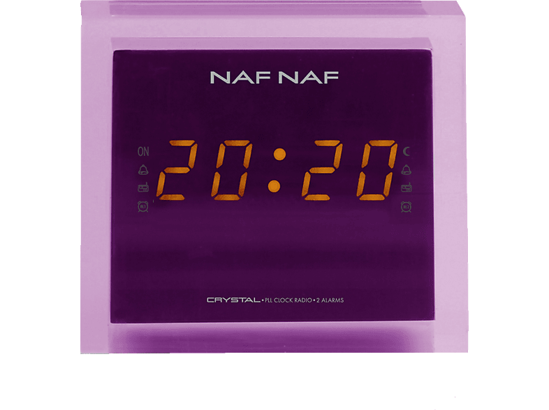 NAF NAF Crystal Wekkerradio paars