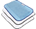 IROBOT Chiffons de nettoyage en microfibre, 2 sec, humide 1 - Chiffon en microfibre. (Bleu / Blanc)