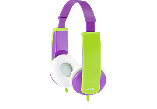 JVC HA-KD5 - Kinderkopfhörer  (On-ear, Lila/Grün)