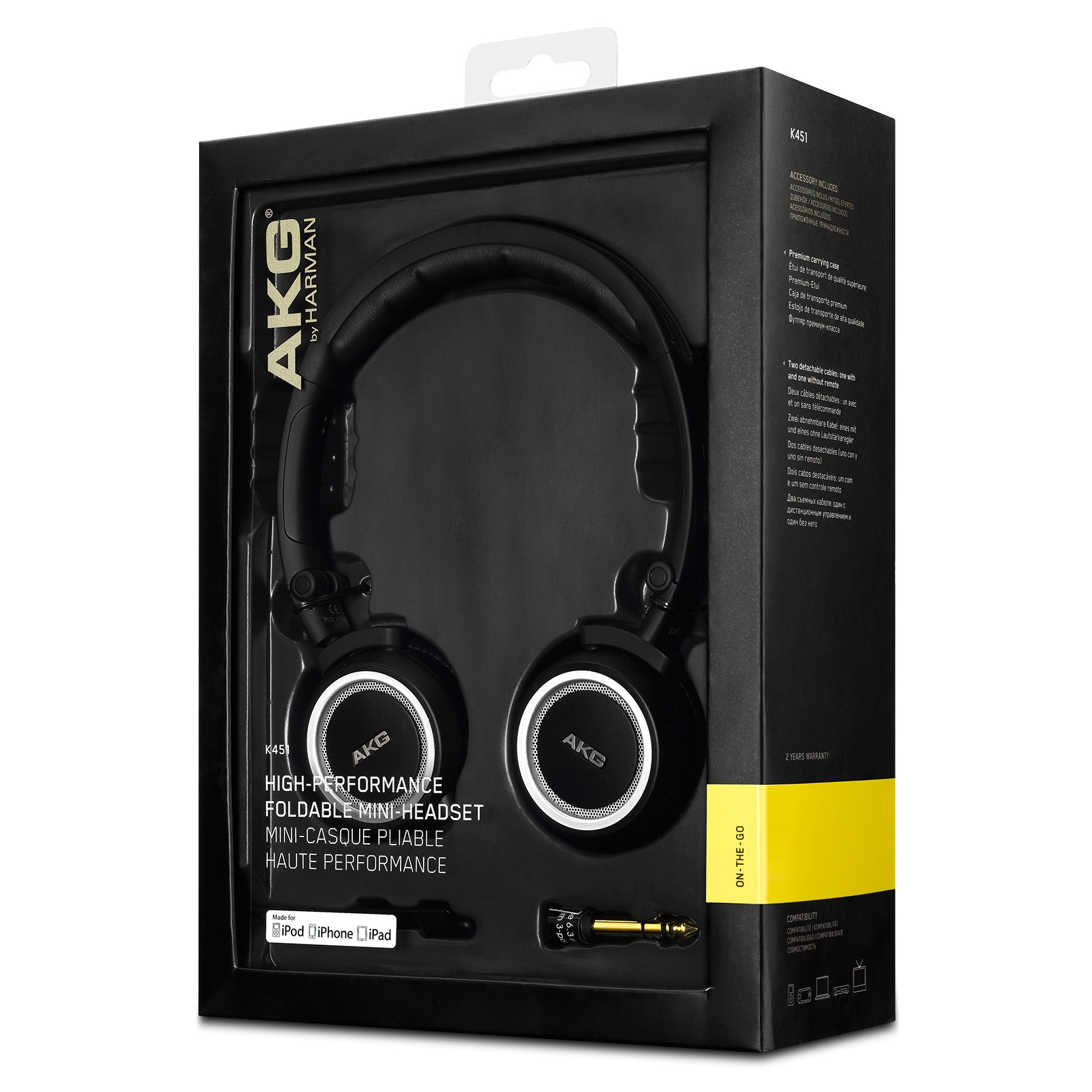 AKG K 451, On-ear Kopfhörer Schwarz