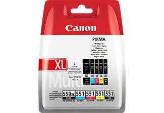 CANON 6509B013 XL MULTIPACK BKCMY - Tintenpatrone (Schwarz, gelb, cyan, magenta)
