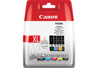 CANON Canon PGI-550/CLI-551 PGBK/BK/C/M/Y Multi Pack - Cartuccia ad inchiostro (Colore)