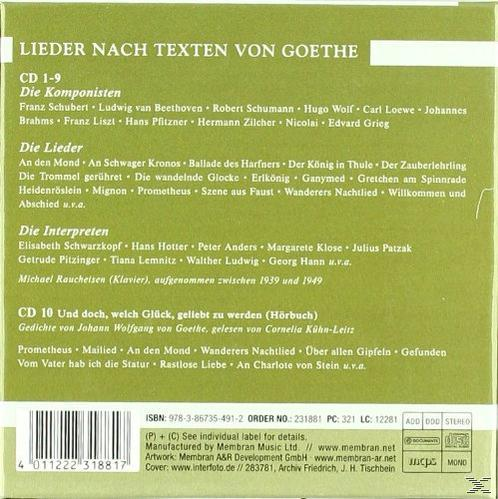 VARIOUS - Lieder Nach Texten Von Goethe (Plus Hörbuch)  - (CD)