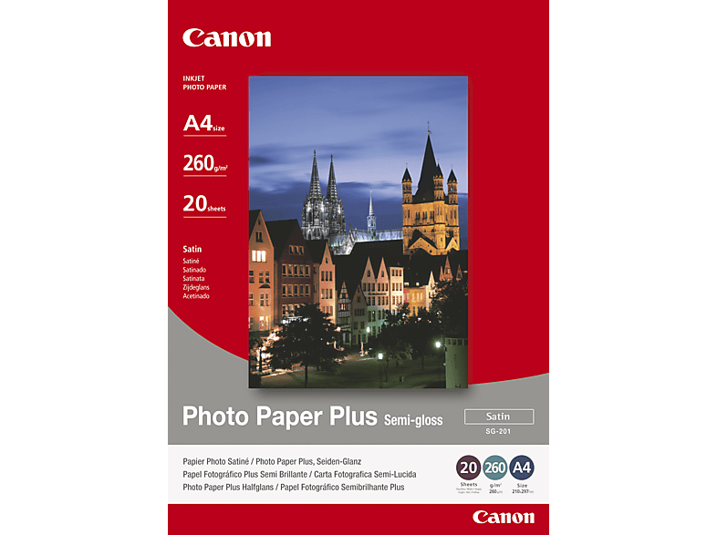 CANON SG-201 Plus Semi-gloss A4 20 vellen (1686B021)