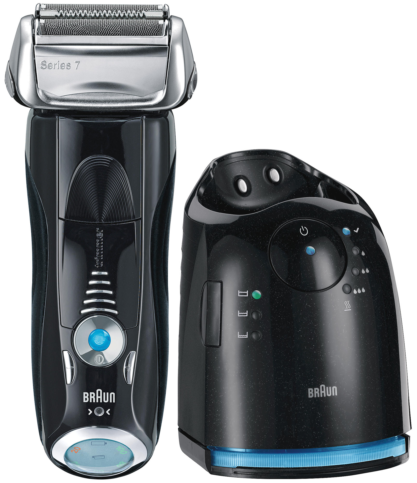 BRAUN Series 7 – 760cc Rasierer Schwarz (Active Lift, 3fach Schersystem, Reinigungsstation: Ja)