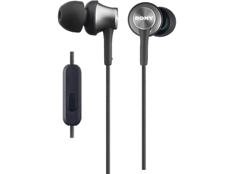 SONY MDR-EX450AP, In-ear Kopfhörer Grau
