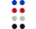 SPEEDLINK PS4 STIX CONTROLLER CAP SET - Aufsätze (Blau/rot/Weiss/schwarz)