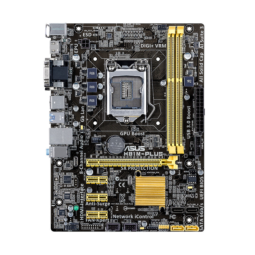 ASUS H81M Plus 1150p DDR3 1066 MHz Anakart