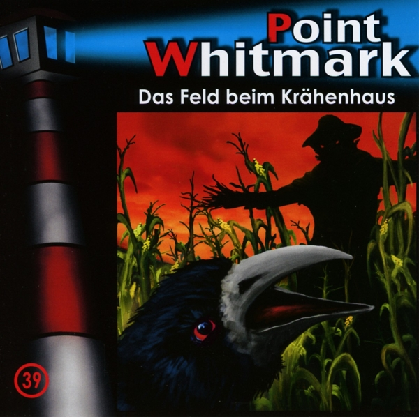 Ein CD-Cover mit einer Krähe und einer Vogelscheuche, mit rotem Himmel und Maisfeld.
