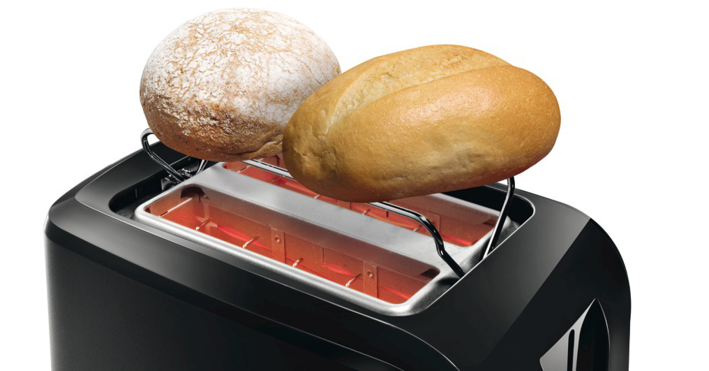 SIEMENS TT 3A0103 Toaster Schwarz (980 Watt, Schlitze: 2)