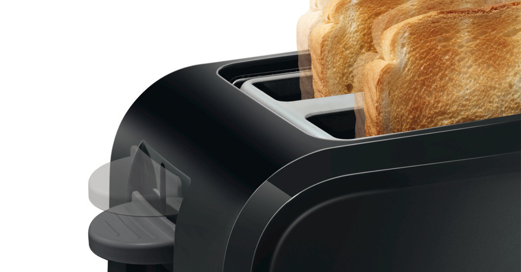 SIEMENS TT 3A0103 Toaster Schwarz (980 Watt, Schlitze: 2)