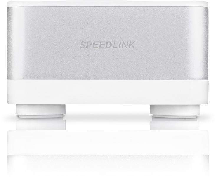SPEEDLINK GEOVIS Bluetooth Lautsprecher, Weiß/Silber