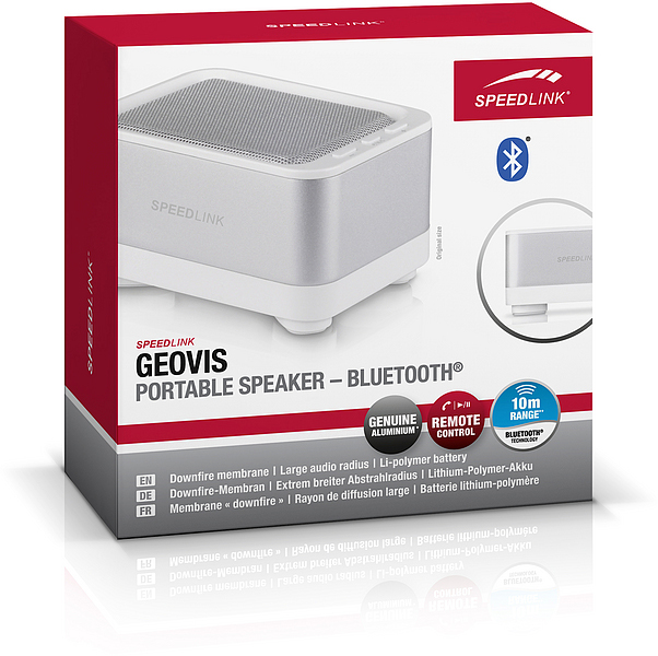 SPEEDLINK GEOVIS Bluetooth Lautsprecher, Weiß/Silber