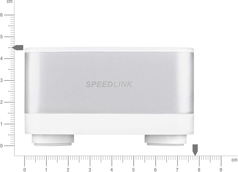 SPEEDLINK GEOVIS Bluetooth Lautsprecher, Weiß/Silber