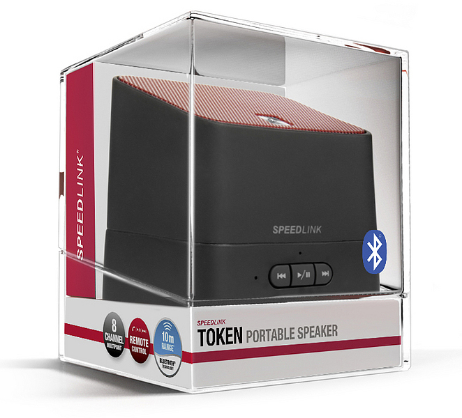 SPEEDLINK TOKEN Portable Speaker Bluetooth Lautsprecher, Schwarz
