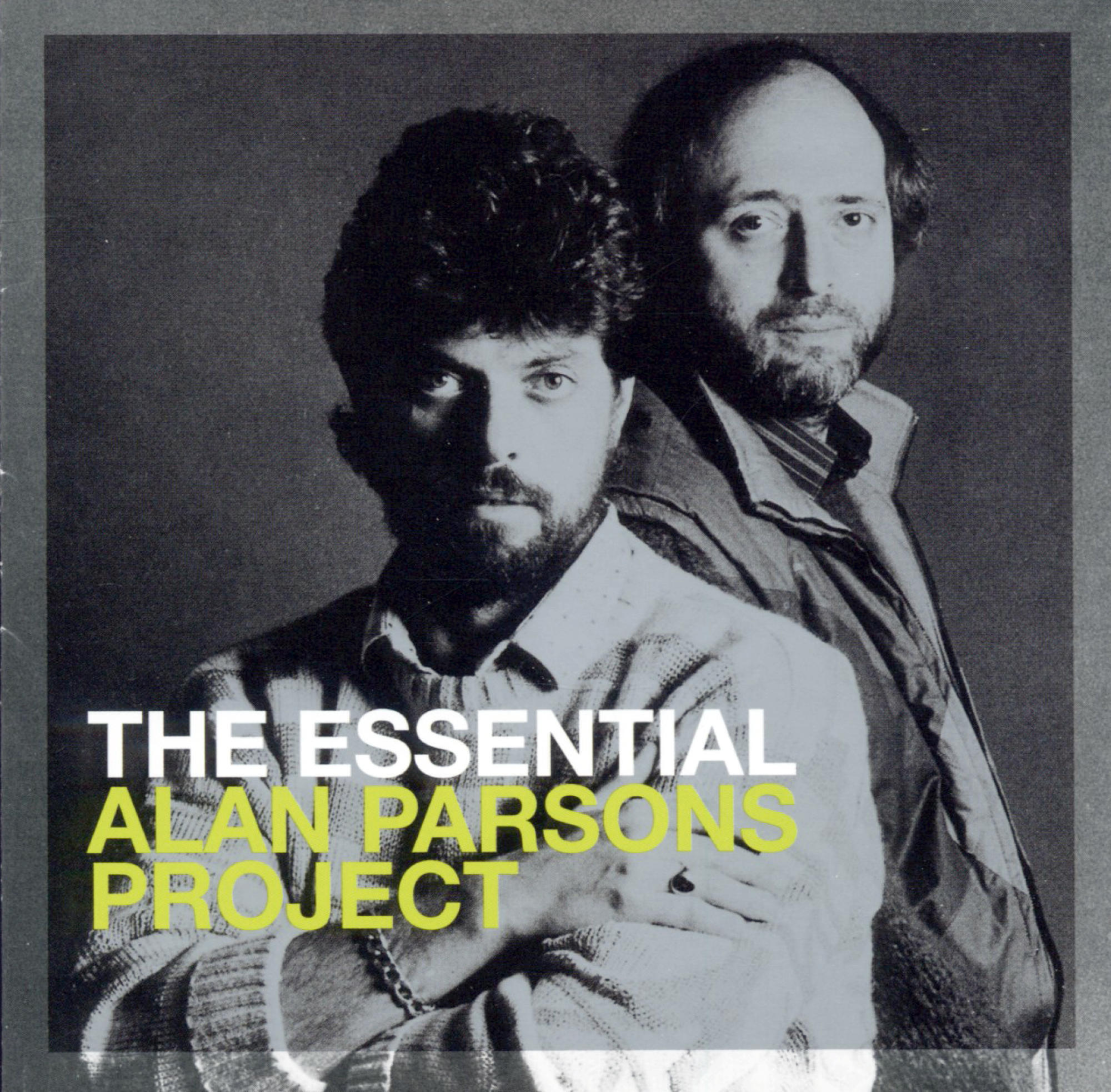 Albumcover: The Essential Alan Parsons Project. Zwei Männer vor grauem Hintergrund.