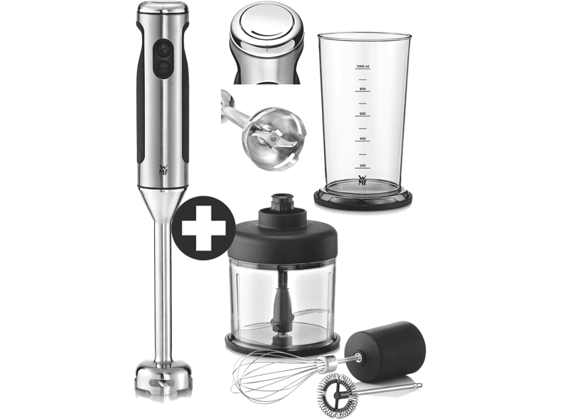WMF 0416350011 Lineo Set Stabmixer (Edelstahl, Schwarz, 700 Watt, 1 Liter) — Foto 2 von 2