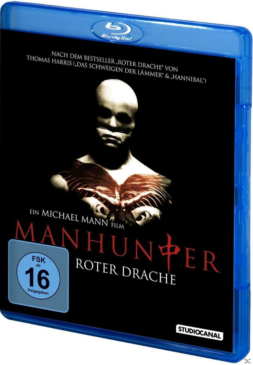 Blu-ray-Filmcover. Ein kahler Mann mit einer von einer roten Maske bedeckten Gesicht.