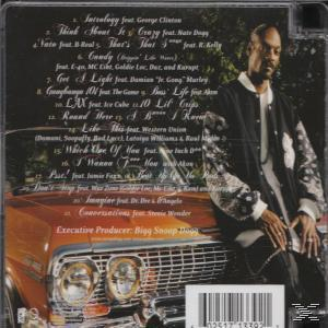 CD cover with tracklist and Snoop Dogg next to a vintage car. Executive Producer: Snoop Dogg.