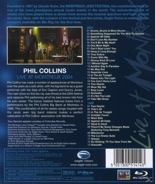 Collins Phil (Bluray) Live (Blu-ray) - At 2004 Montreux -