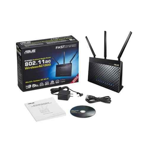 ASUS RT-AC68U V3 AC1900 AiMesh WiFi-5 Home-Office WLAN-Router
