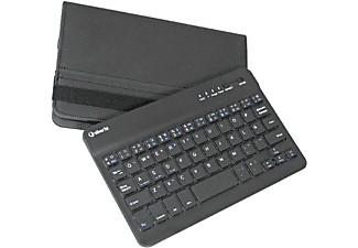 Funda con teclado - Silver HT Gripcase, Para Tablet de 10.4", Bluetooth, Función de soporte, Negro