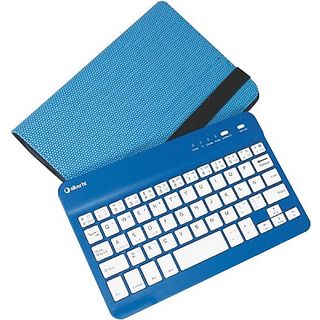 Funda con teclado - Silver HT Gripcase, Para Tablet de 10.4", Bluetooth, Función de soporte, Azul