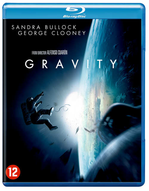 DVD cover of a movie. An astronaut floats in space, Earth in the background. Blue cover with text.