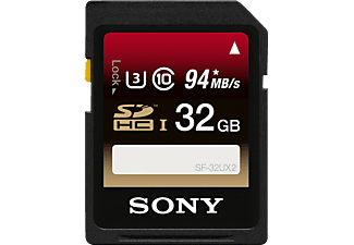 SONY microSDHC SF32UX2 Expert 32GB - Micro-SDHC-Speicherkarte  (32 GB, 94 MB/s, Schwarz)