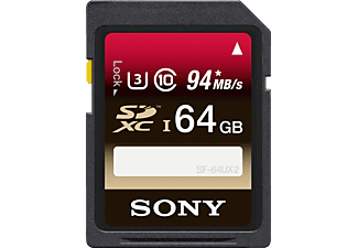 SONY microSDXC SF64UX2 64Go - Carte mémoire  (64 GB, 94 MB/s, Noir)