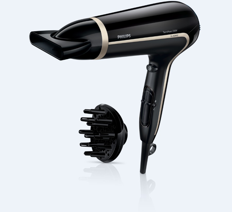 PHILIPS HP8232/20 Haartrockner Schwarz/Weiß matt (2200 Watt)